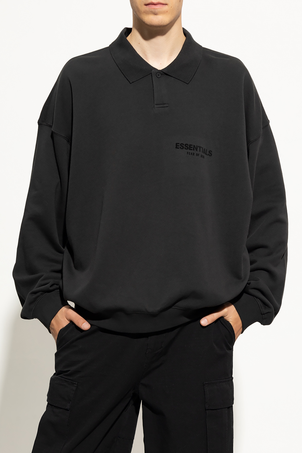 Black Polo sweatshirt Fear Of God Essentials - Vitkac Canada